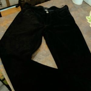 Kenneth Cole Black Suede Pants 32/32